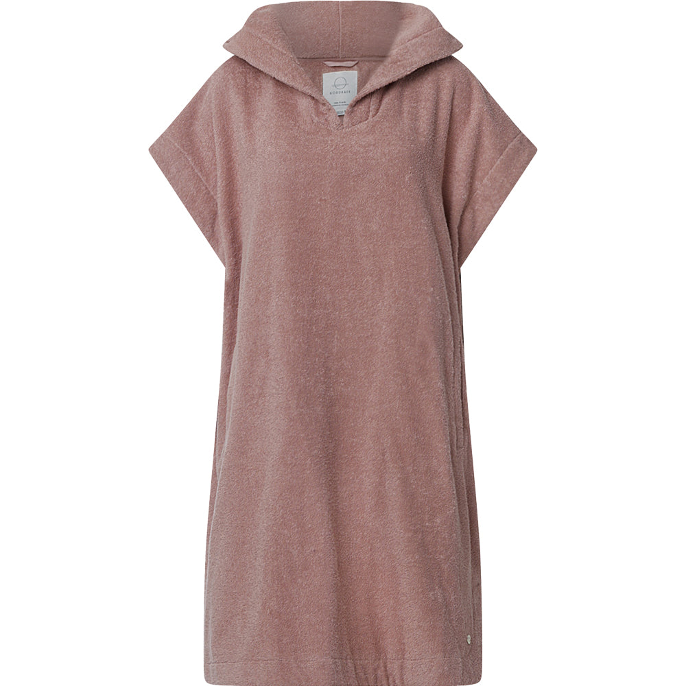 Badeponcho NORDBAEK Sun Dune - unisex med lommer og hette 100% bomull - Blush SHORT