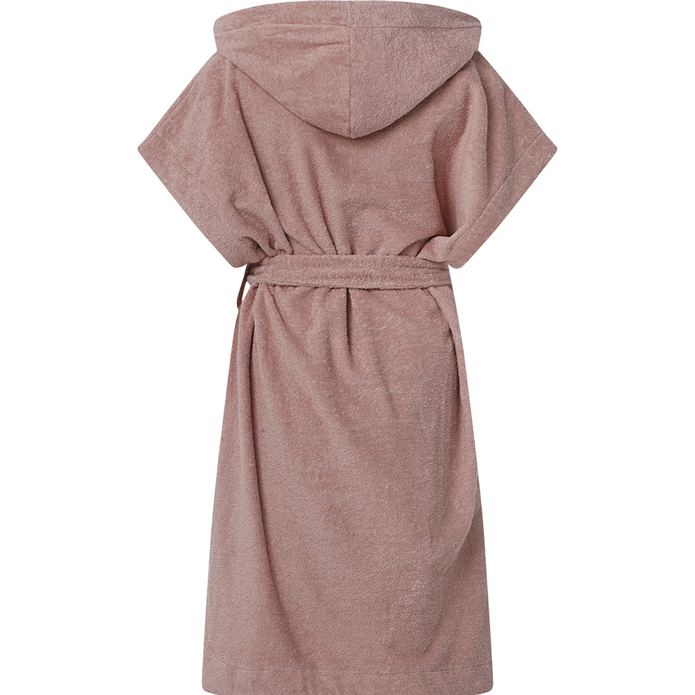Badeponcho NORDBAEK Sun Dune - unisex med lommer og hette 100% bomull - Blush SHORT