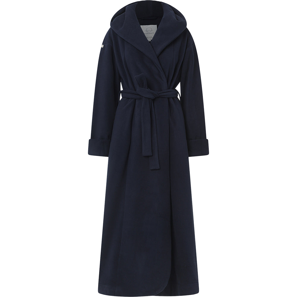 Badekåpe NORDBAEK Sea Glow - luksus damekåpe i myk fleece – Navy