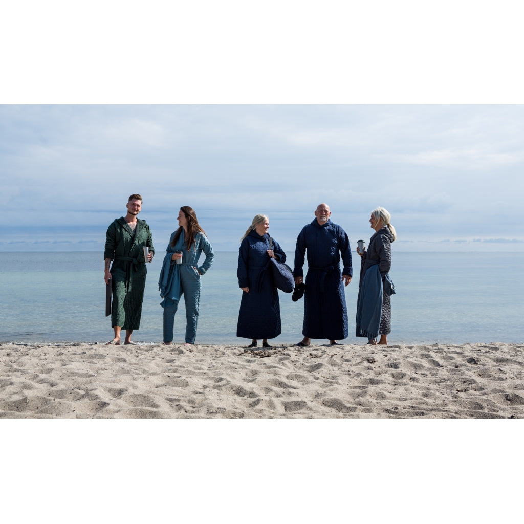 NORDBAEK Badekåpe NORDBAEK Wild Shore - vindtett herrekåpe med 100% oeko-tex bomull Bath robe Navy