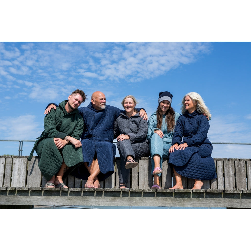 NORDBAEK Badekåpe NORDBAEK Wild Shore - vindtett herrekåpe med 100% oeko-tex bomull Bath robe Navy