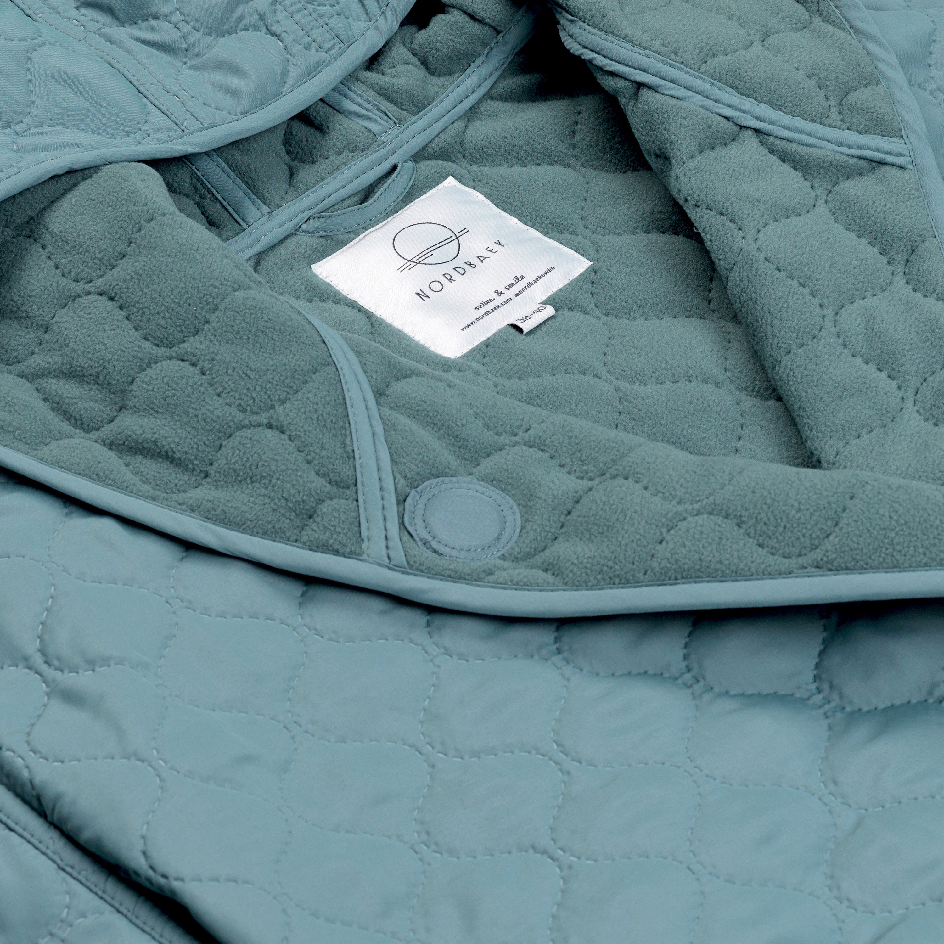 Badekåpe NORDBAEK Soft Breeze - dame vindtett oeko-tex bomull - Aqua