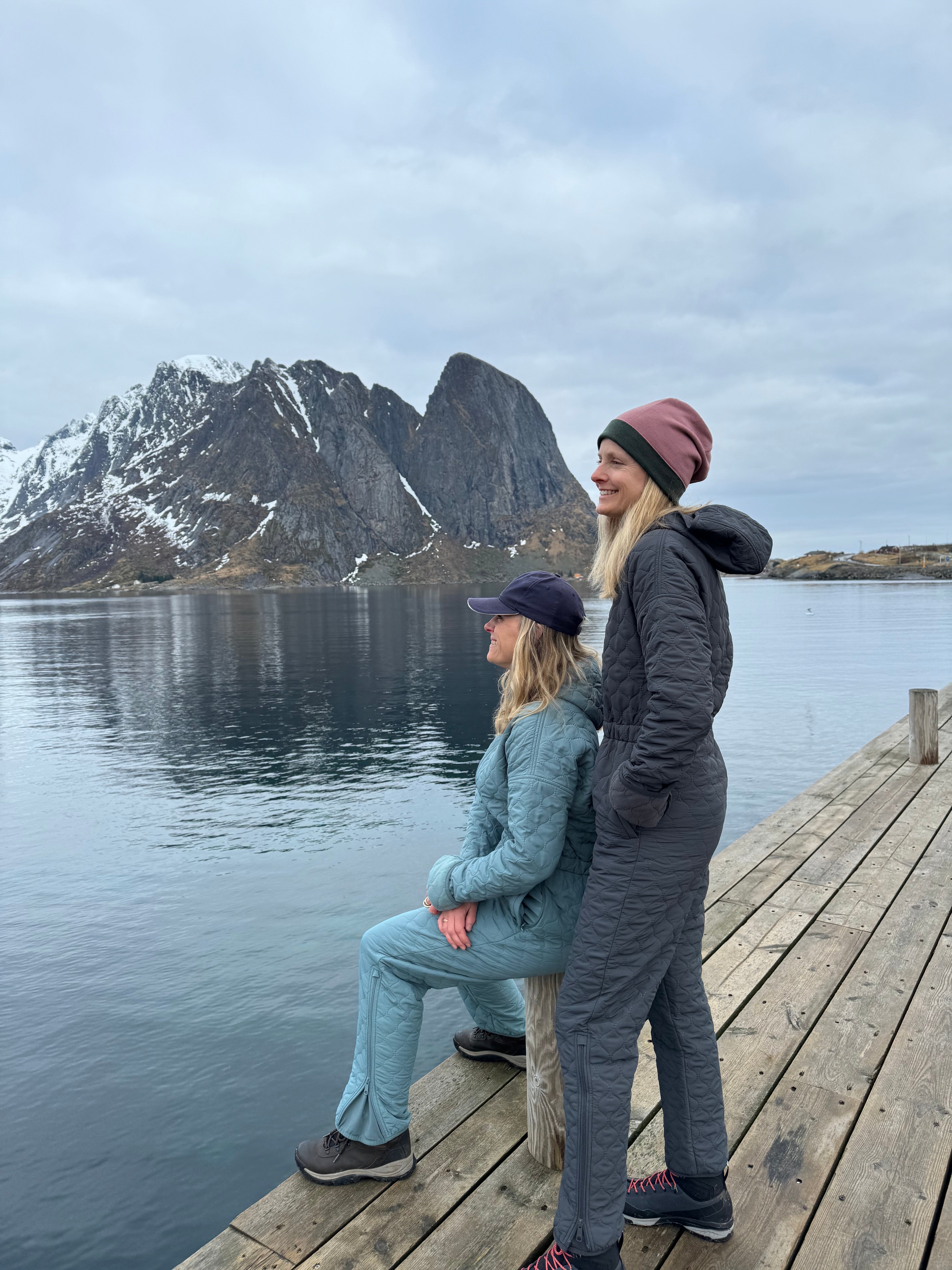 Heldrakt NORDBAEK Cosy Bay – vindtett damedrakt i resirkulerte materialer - Grey