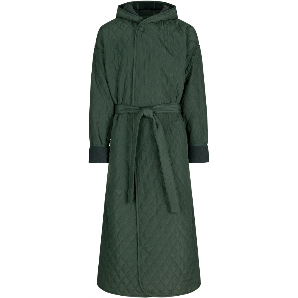 NORDBAEK Badekåpe NORDBAEK Long Beach - vindtett herrekåpe med 100% resirkulert fleece Bath robe Green