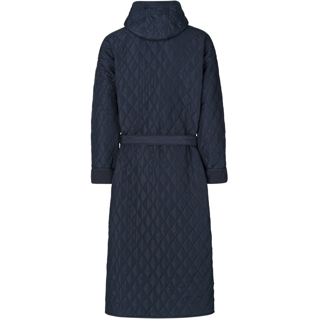 NORDBAEK Badekåpe NORDBAEK Long Beach - vindtett herrekåpe med 100% resirkulert fleece Bath robe Navy