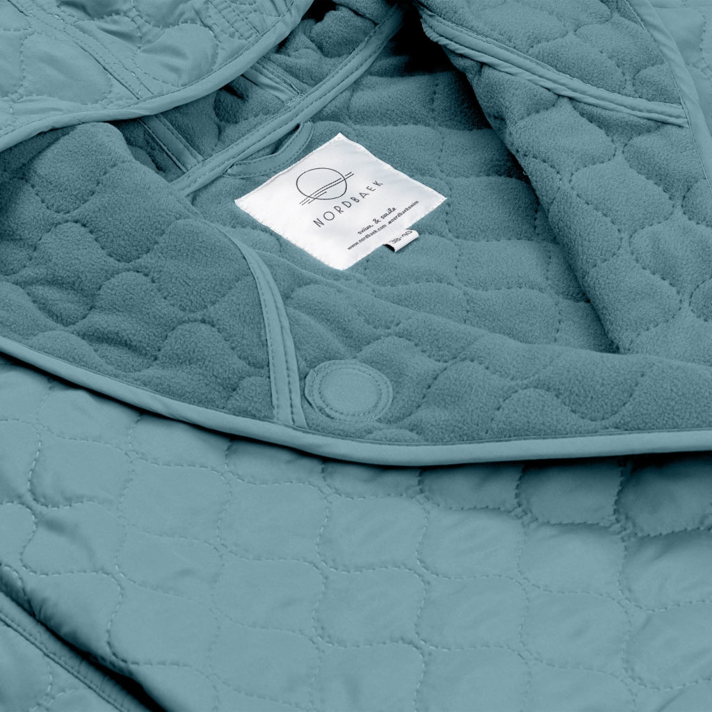 NORDBAEK Badekåpe NORDBAEK Windy Ocean - dame vindtett resirkulert fleece Bath robe Aqua