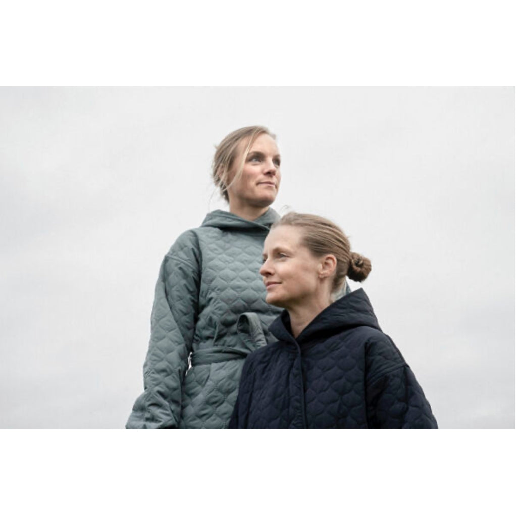 NORDBAEK Badekåpe NORDBAEK Windy Ocean - dame vindtett resirkulert fleece Bath robe Aqua