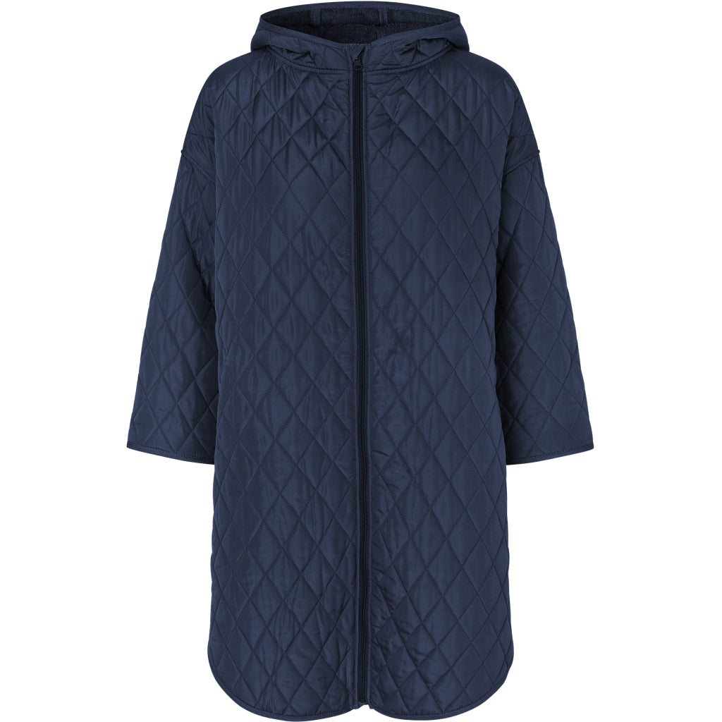 NORDBAEK Skiftekåpe for børn NORDBAEK Easy Lagoon Kids - vindtett changing robe med 100 % oeko-tex bomull Skifte badekåpe Navy