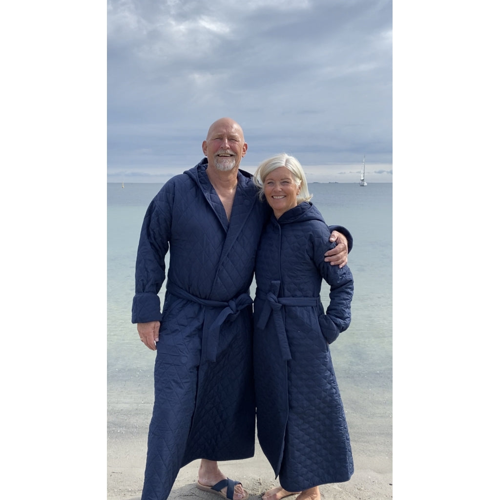 NORDBAEK Badekåpe NORDBAEK Wild Shore - vindtett herrekåpe med 100% oeko-tex bomull Bath robe Navy