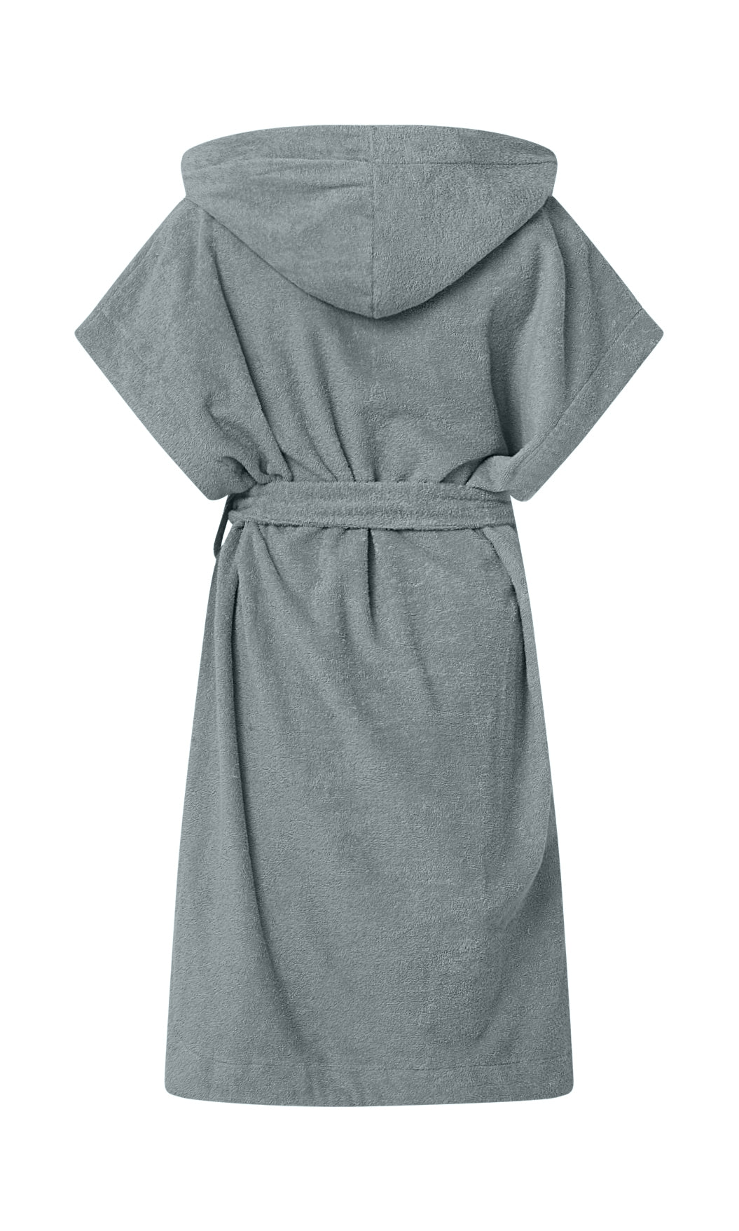 Badeponcho NORDBAEK Sun Dune - unisex med lommer og hette 100% bomull - Aqua SHORT