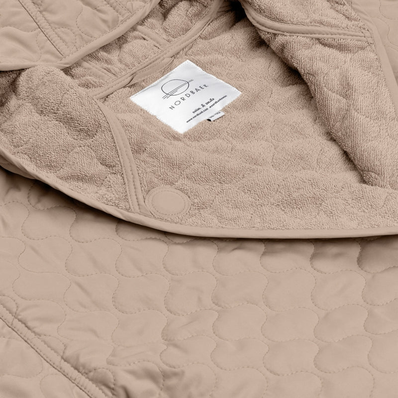 NORDBAEK Badekåpe NORDBAEK Soft Breeze - dame vindtett oeko-tex bomull Bath robe Golden Sand