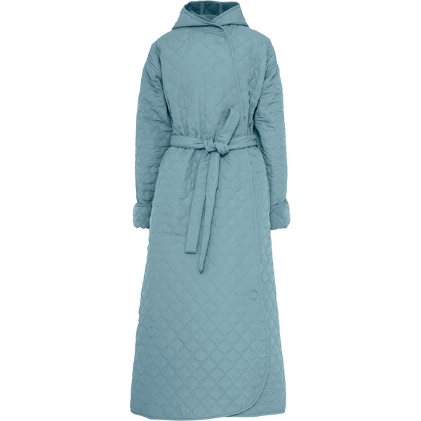 NORDBAEK Badekåpe NORDBAEK Windy Ocean - dame vindtett resirkulert fleece Bath robe Dusty Aqua